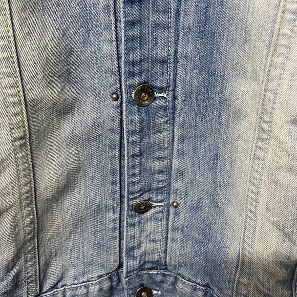SP Collection South Pole Jacket Denim Distressed Button Up XL Vintage - Picture 5 of 13